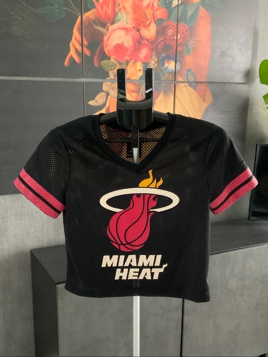 NBA Tops - NBA Black Mesh Miami Heat Jersey S